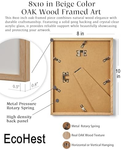 EcoHest Small 8x10 in Mom I Am a Rich Man Newspaper Framed Wall Art
