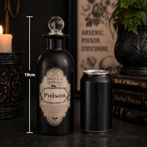 Nemesis Now Poison Potion Bottle 20cm Black