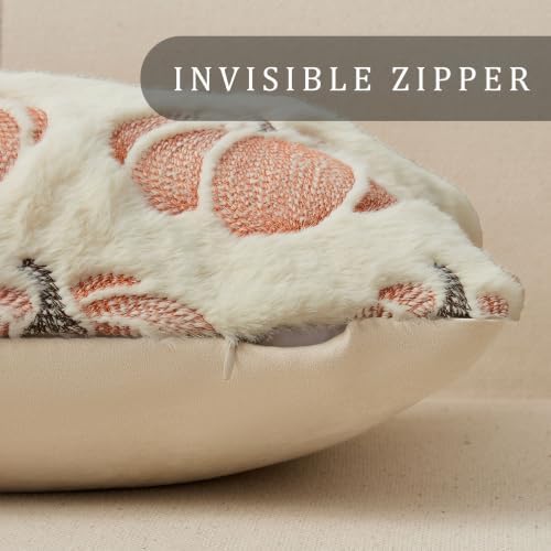 DFXSZ Fall Pillow Covers 12x20 Beige Pumpkin Plush Autumn Home Decor 093A12