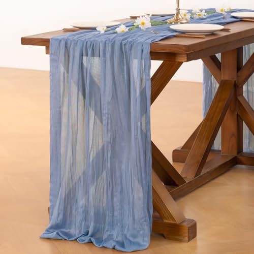 Cheesecloth Table Runner Fall Boho Wedding Birthday Party Home Decor
