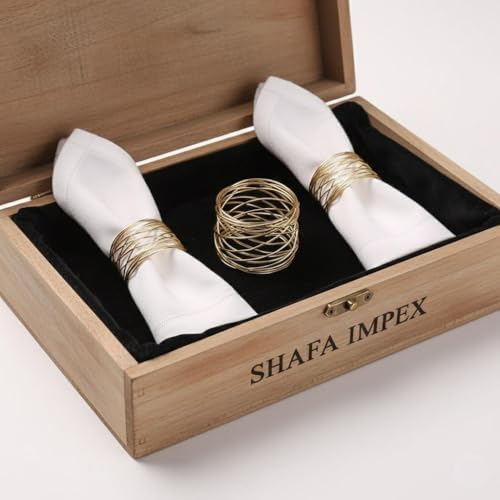 Napkin Rings Set of 12 Metal Gold Round Napkin Rings Buckles for Dining Table Decor Napkin Holders for Wedding Party