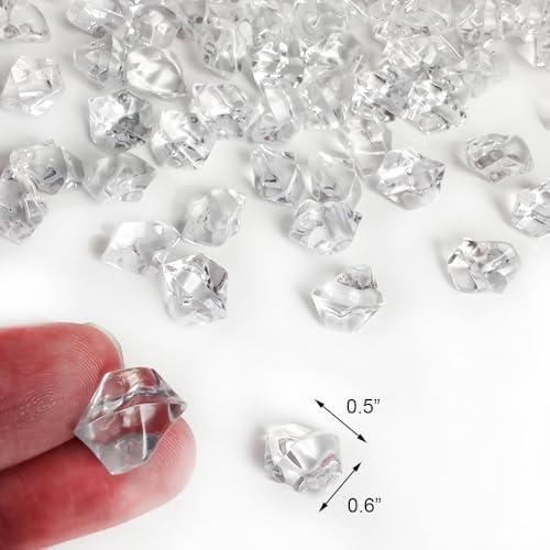 Clear Fake Ice Rocks 700 PCS Fake Diamonds Acrylic Crystal Vase Fillers