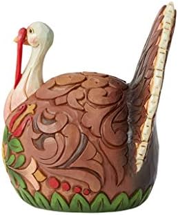Enesco Jim Shore Heartwood Creek Harvest Turkey Feast Mode Figurine, 6.1 Inch, Multicolor
