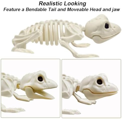 CAMIRUS 6Pack Animal Halloween Skeletons, Realistic Animal Skeleton
