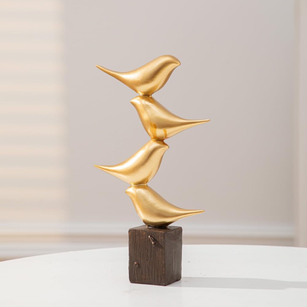 Gold Bird Statue Decorative Accessories / A51525 Gold