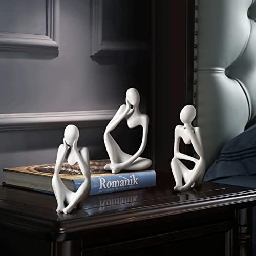 Resin Collectible Figurines / White / One Size / Set of 3