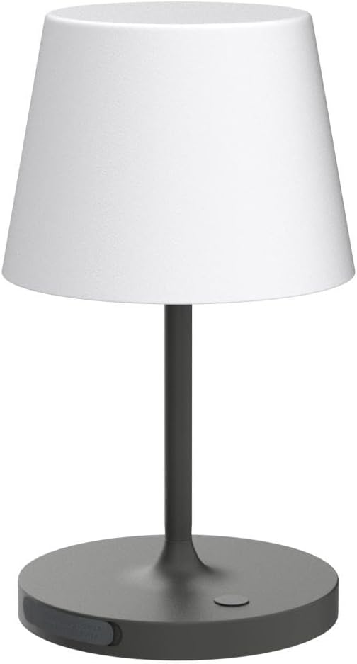 WEILAILUX Outdoor Battery Operated Table Lamp Waterproof, 4000mAh Cordless Table Lamp Rechargeable, Touch Dimmable Desk