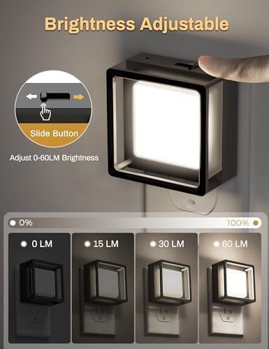 DORESshop Night Light [2 Pack],LED Night Light with Dusk to Dawn Sensor