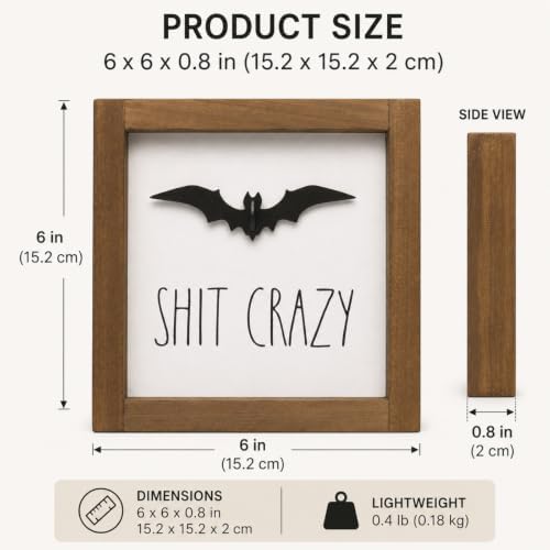 Halloween Sign, 3d Bat Wall Table Shelf Tiered Tray Home Decor