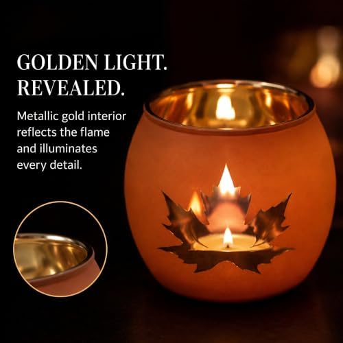 Thanksgiving Votive Candle Holders Set of 6