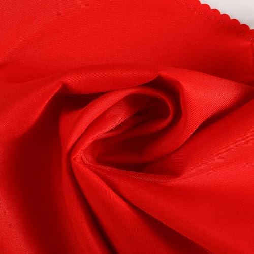 Christmas Cloth Napkins Set of 4, Red Polyester Dinner Napkins Washable Reusable, Table Cloth Napkins Perfect as Christmas Thanksgiving Festival Holiday for Dinner Table Decoration (Red)