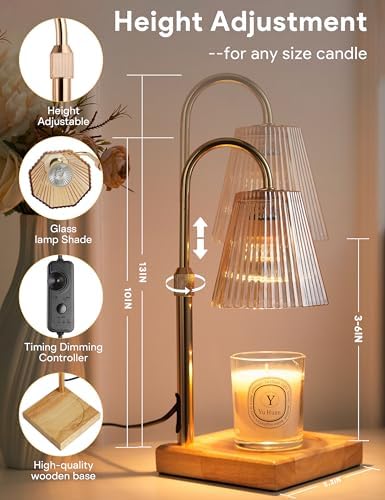 Candle Warmer Lamp Gold, Home Decor, Brithday Gifts for Women Mom