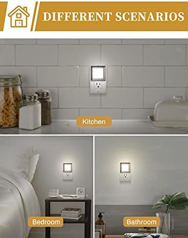 DORESshop Night Light [2 Pack],LED Night Light with Dusk to Dawn Sensor
