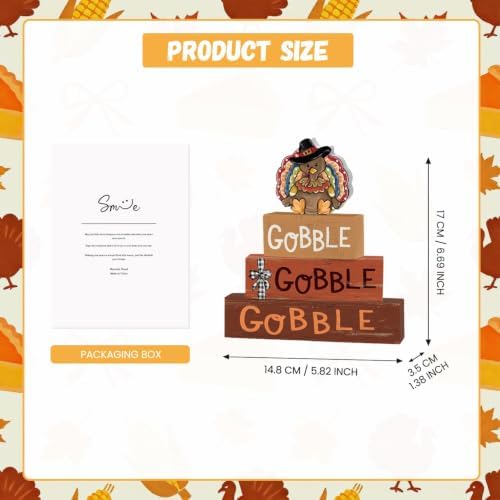 Smile Thanksgiving Wooden Block Decor