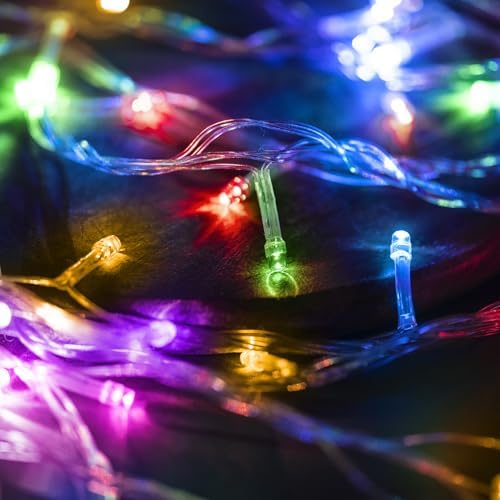 LED Fairy Lights, Connectable Clear Wire String Lights with Timer