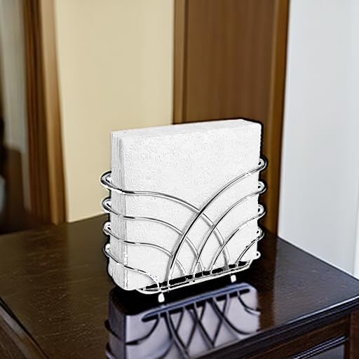 Napkin Holder / Q - Luncheon Napkin Holder - Silver / Luncheon Napkin Holder