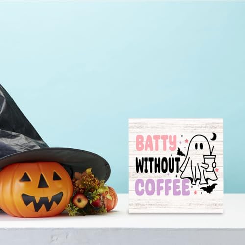 Halloween Ghost Coffee Sign Halloween Decor