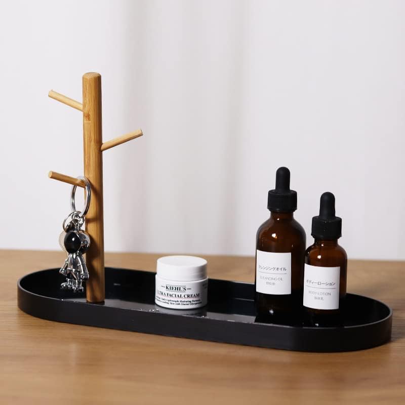 Wood 3-Tier Hanging Organizer / Black Oval