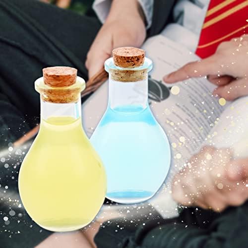 Eco-Fused Cosplay Potion Bottle with Holder - Clear Spherical, Wizard, Witch Costume Accessory - Stopper, Holder, Belt Loop