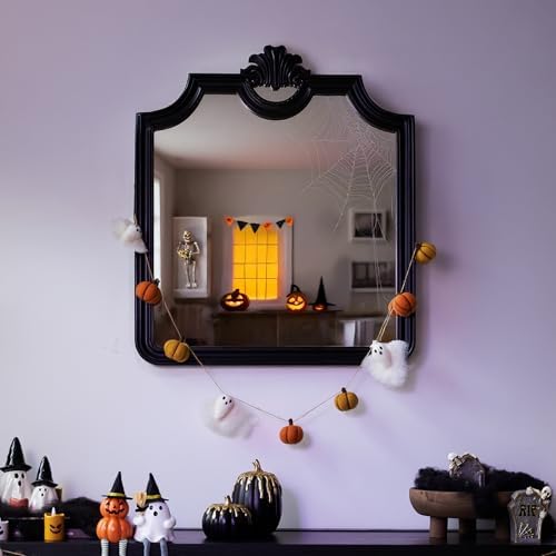 WDS WONDROUS Halloween Decoration-2 Pack Ghost Figurine & Pumpkin Statues