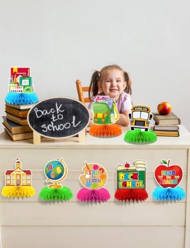 Back to School Table Decorations, 9 Pcs Welcome Back to School centerpieces