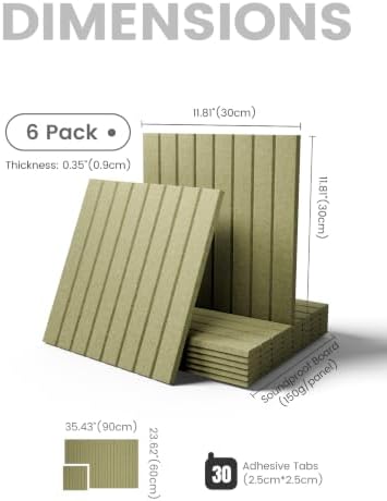 Fluxynara 36" x 24" Large Felt Bulletin Board, Olive Green