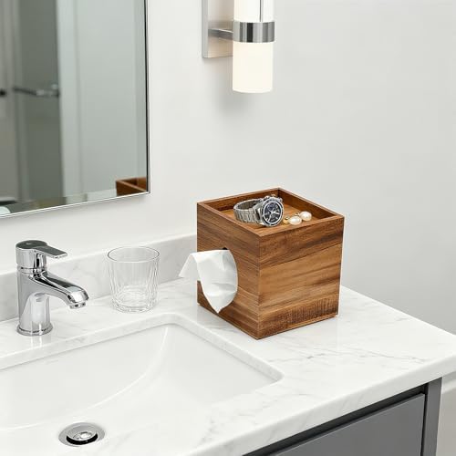 Acacia Wooden Tissue Box Cover / Acacia1