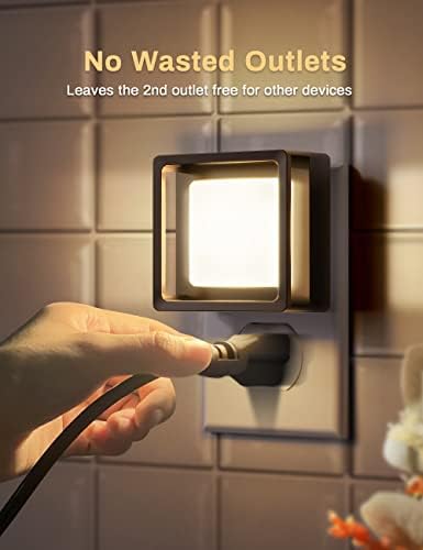 DORESshop LED Night Light,Night Lights Plug Into Wall [2 Pack],3000K
