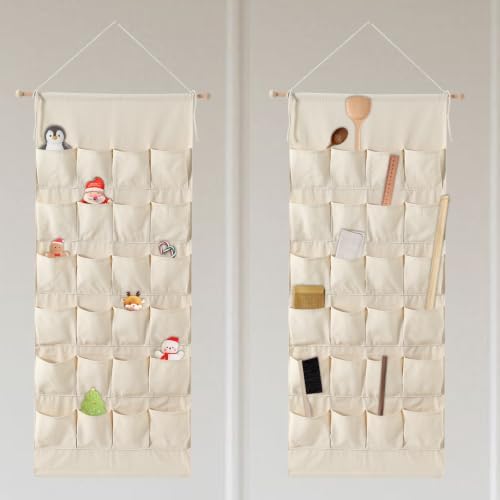 MONOBLANKS Fabric Hanging Advent Calendar with Pockets, Blank