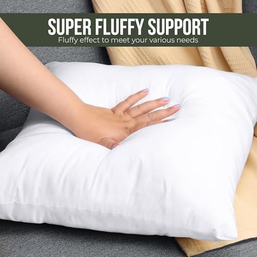 Utopia Bedding Throw Pillows, 14x14 Pillow Inserts, Pack of 1, White