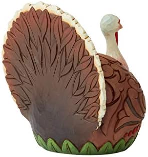 Enesco Jim Shore Heartwood Creek Harvest Turkey Feast Mode Figurine, 6.1 Inch, Multicolor