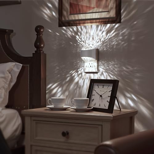 Briignite Night Lights Plug into Wall, Projector Night Light 5000K Dimmable