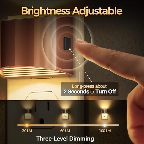 DORESshop Night Light, Night Lights Plug into Wall, Adjustable, 3000K