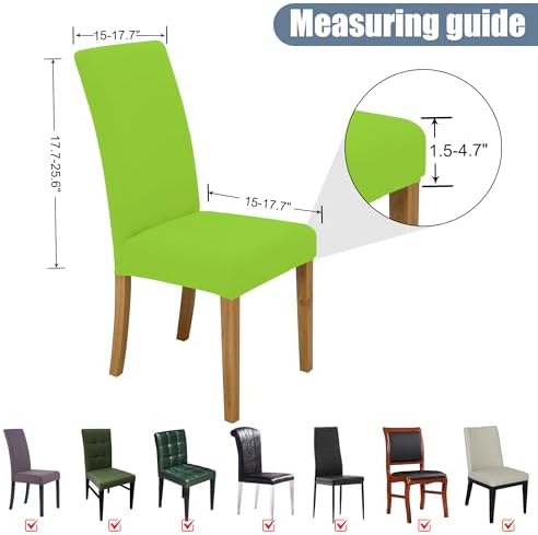 Dining Chair Covers, Stretch Seat Covers, Washable Furniture Protector