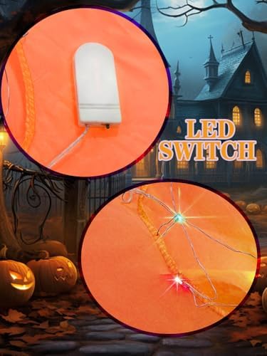 light up Halloween Decorations Witch Hat Hanging sawtooth Lights Ghost hats