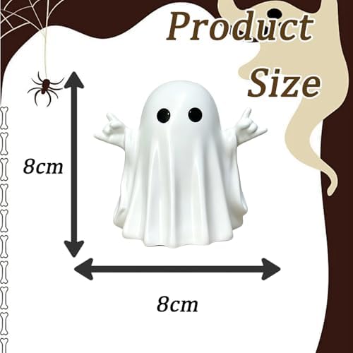 Halloween Ghost Figurine Resin Rock Finger Ghost Statue