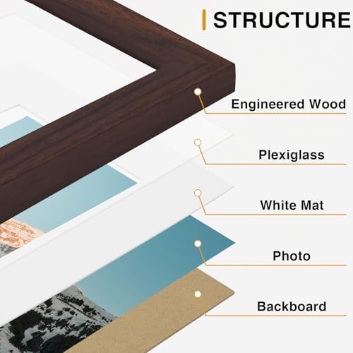 Vittanly 15 Pack Picture Frames Collage Wall Decor, Wall/Tabletop Display