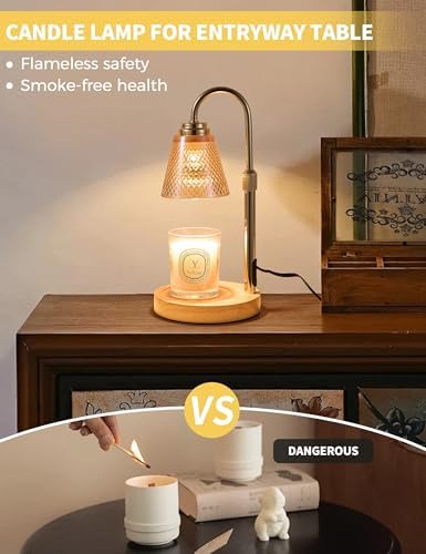 Candle Warmer Lamp with Timer Home Decor Birthday Gifts for Women Mom Her
