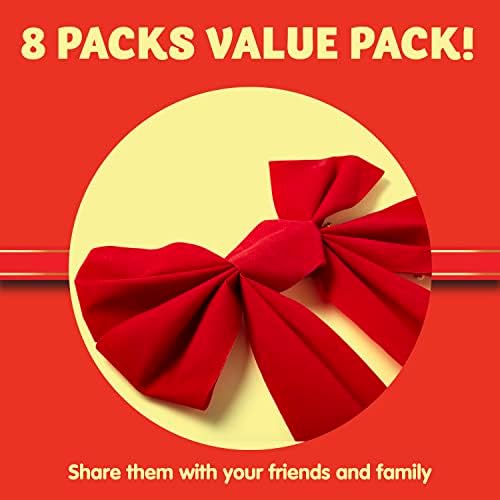 JOYIN 12 Pack Christmas Red Velvet Bows, 16" Long by 9" Wide Decorative Christmas Bows for Wreath Garland Christmas Tree Decor, Indoor Outdoor Holiday Decorations