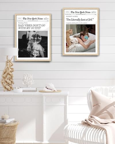 EcoHest 12x16 in Bad Vibes Don't Go With My Outfit Framed Wall Art