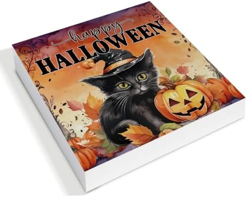 Halloween Decorations, Happy Halloween Wooden Sign Decor Desk Sign