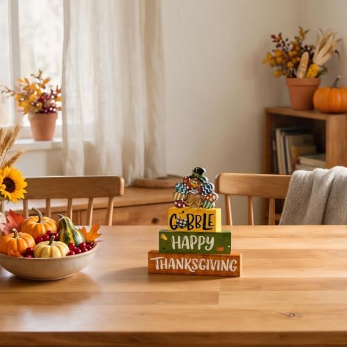 Smile Thanksgiving Wooden Block Decor