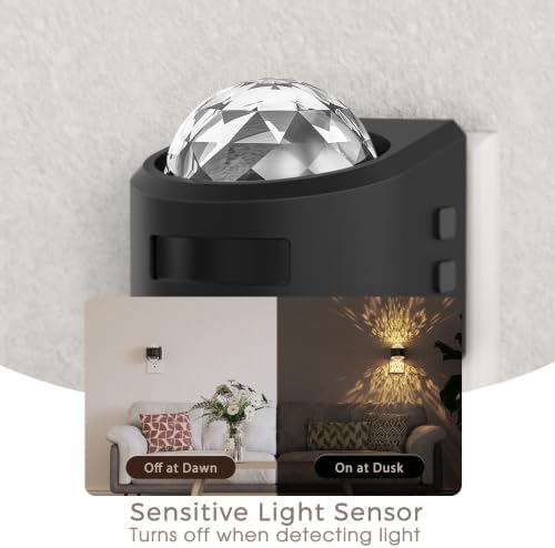 Briignite Motion Sensor Night Light Projector Dimmable Warm White Rotatable