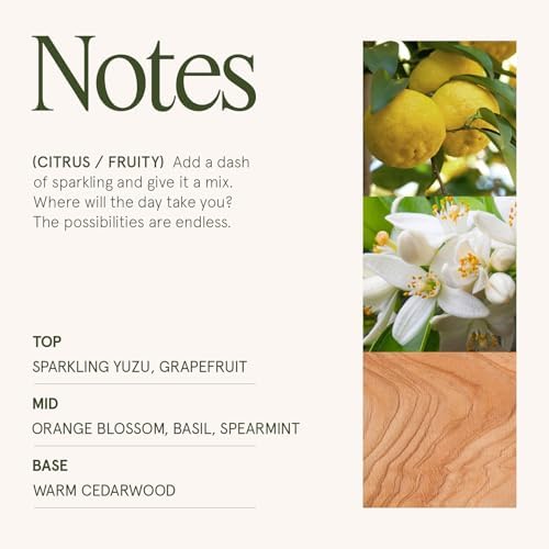 LA JOLIE MUSE Yuzu Neroli Scented Candles for Home, Natural Soy Wax 40 Hrs