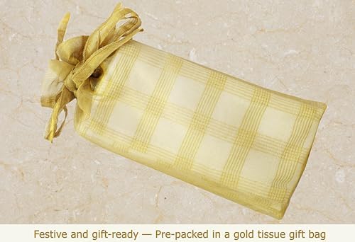 COTTON CRAFT Christmas Plaid Dinner Napkins - 12 Pack Cotton Cloth Napkins