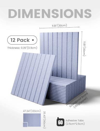 Fluxynara 48" x 36" Large Felt Bulletin Board, Soft Periwinkle