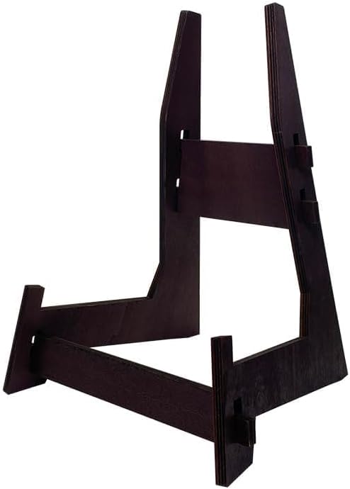 15.5 Inch Large Plate Stands for Display, Wooden, 1 Pack | Picture Frame Stand, Decorative Easel Plate Holder, Heavy