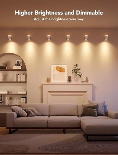 Govee Cube Wall Sconces, RGBIC LED Wall Light Works with Alexa, 15ft