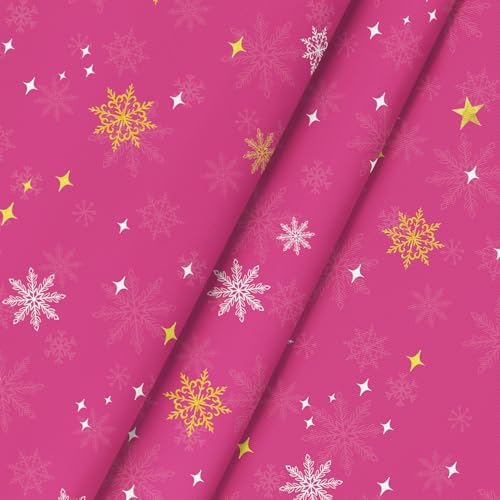 Horaldaily Christmas Tablecloth 90 x 90 Inch Round Christmas Trees Pink