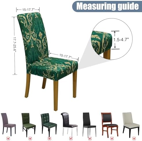 Dining Chair Covers, Stretch Seat Covers, Washable Furniture Protector